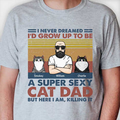 The Ultimate Cat Dad - Personalized Unisex T-Shirt