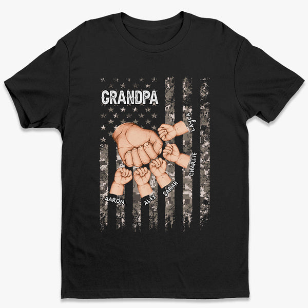 Grandpa Is Like Dad Without Rules - Family Personalized Custom Unisex T-shirt, Hoodie, Sweatshirt - Father's Day, Birthday Gift For Grandpa