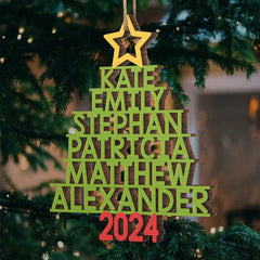 The Best Part Of Christmas - Family Personalized Custom Ornament - Wood Custom Shaped - Christmas Gift For Family Members